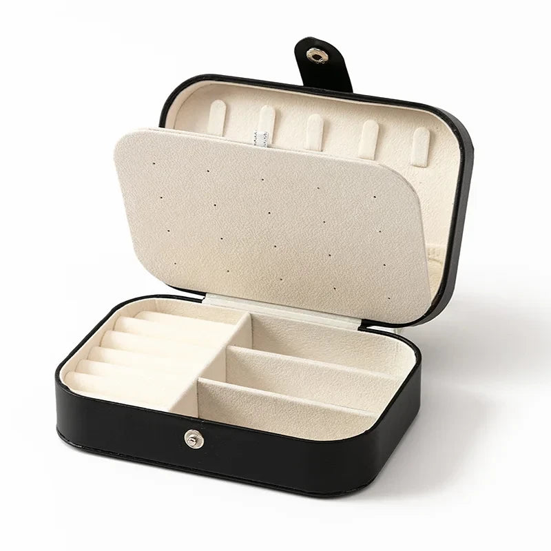 Portable Multi-Compartment Jewelry Box