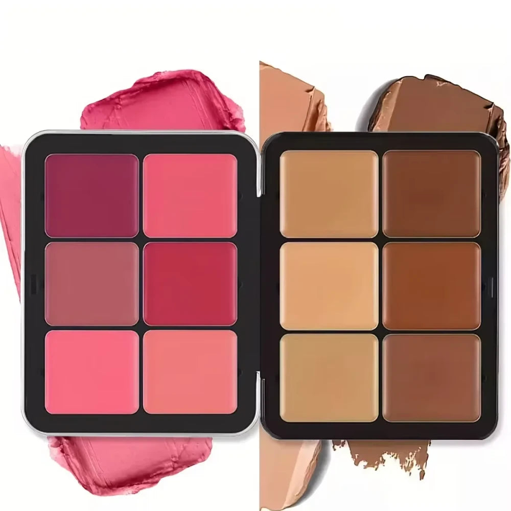 Twelve Color Concealer Blush Palette