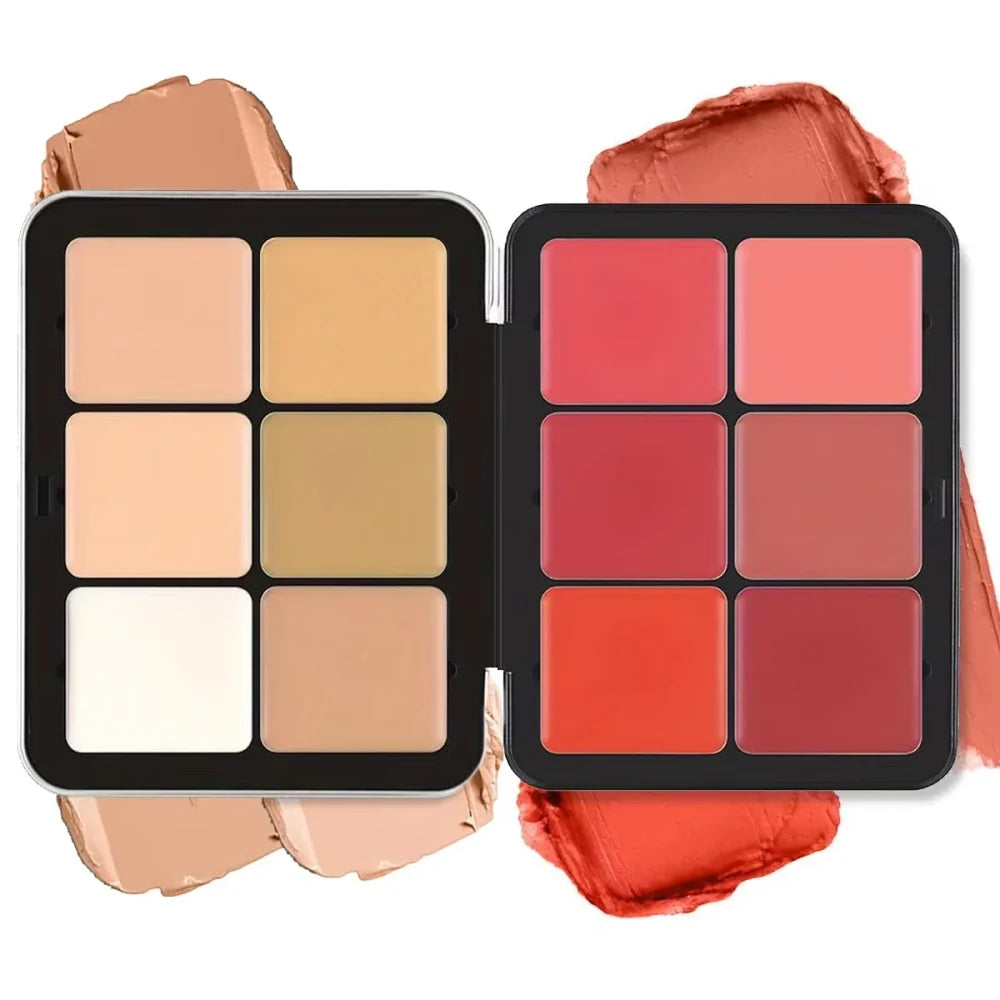Twelve Color Concealer Blush Palette