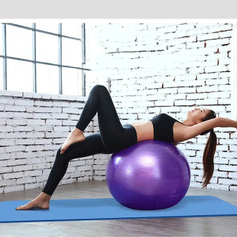 Diameter PVC Fitness Balls Yoga Ball Thickened Explosion-proof Exercise Home Gym Pilates Equipment Balance Ball