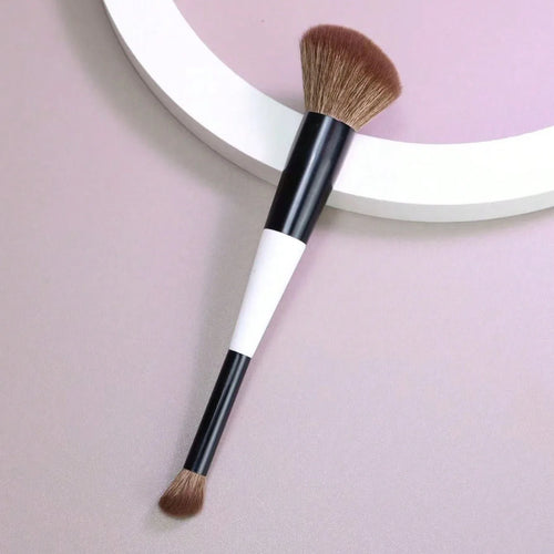 1 Double-Ended Makeup Brush, Foundation Brush, Concealer Brush, Blush Brush, Contour Brush, Eye Shadow Brush, Multi-Functional Makeup Brush