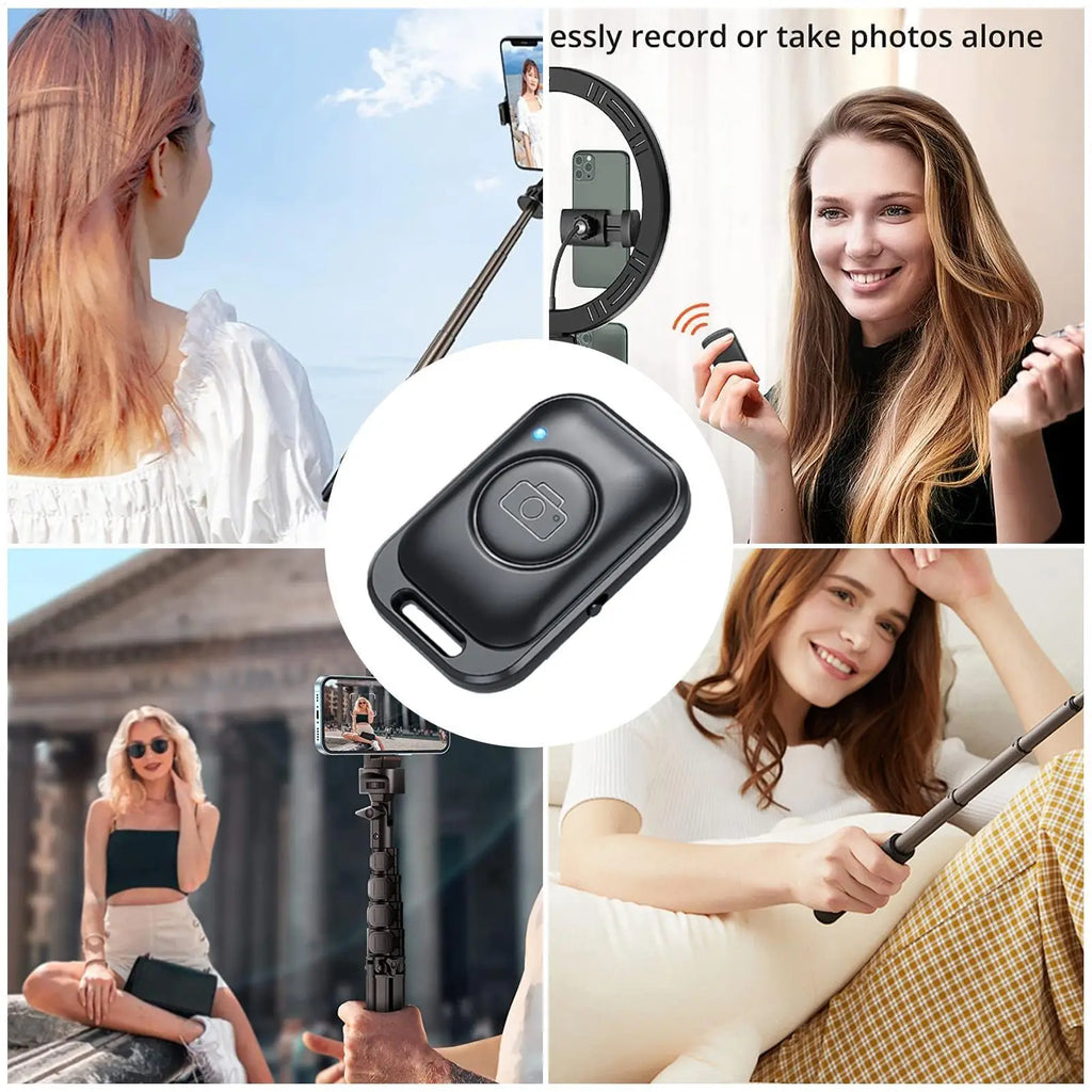 Wireless Remote Shutter Phone Remote Control Selfie Clicker Bluetooths Selfie Tripod Stick For Outdoor Live Streaming