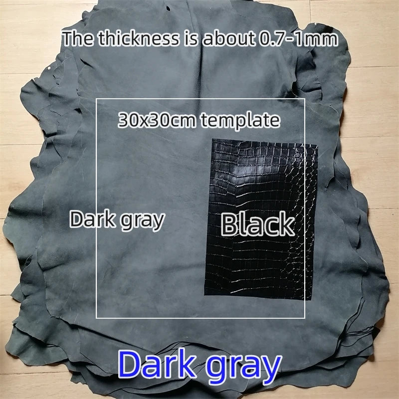 0.7/1.0mm Thick Grey Frosted Leather. First Layer Leather. Real Leather Fabric. Handmade DIY For Inside. Shoes. Whole Sheepskin