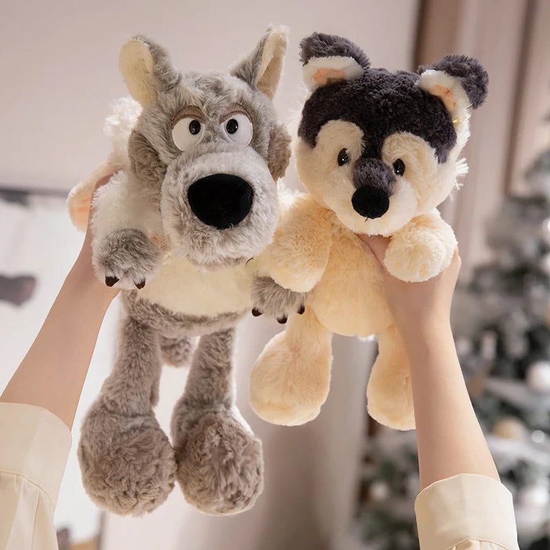 Cute Plush Toy Wolf in Sheep's Clothing Hat-Wearing Penguin Adorable Gorilla Husky Stuffed Animals for Kids Teens Animal Lovers