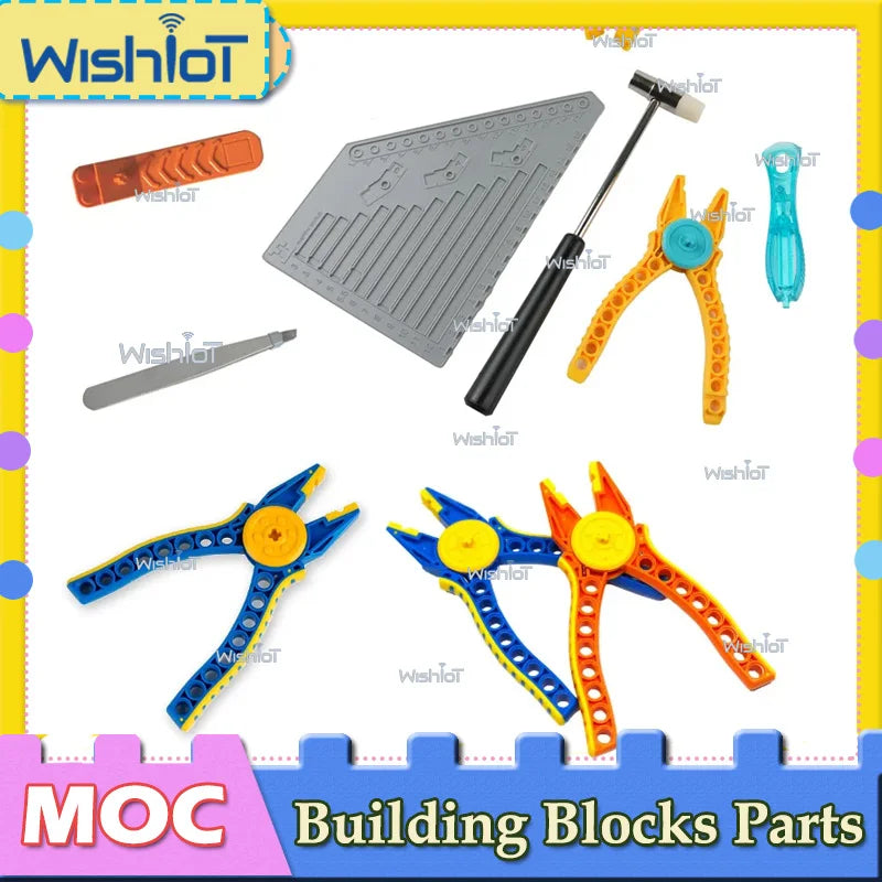 Clip Remover Tongs Starter Multi-function Small Blocks Assemble Disassembly Tool Hammer Disassembly Pliers Bricks DIY Toys Parts