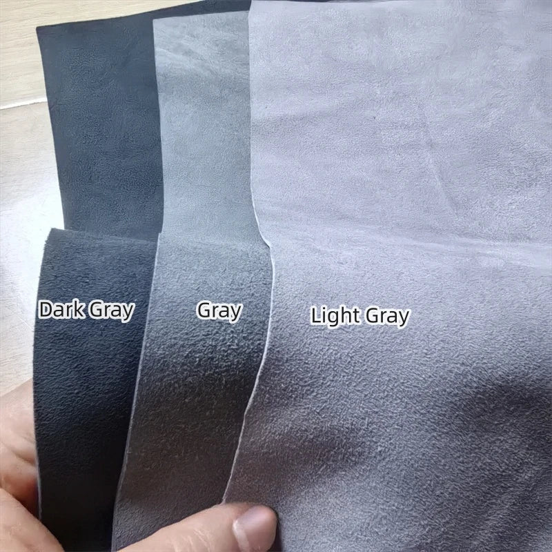 0.7/1.0mm Thick Grey Frosted Leather. First Layer Leather. Real Leather Fabric. Handmade DIY For Inside. Shoes. Whole Sheepskin