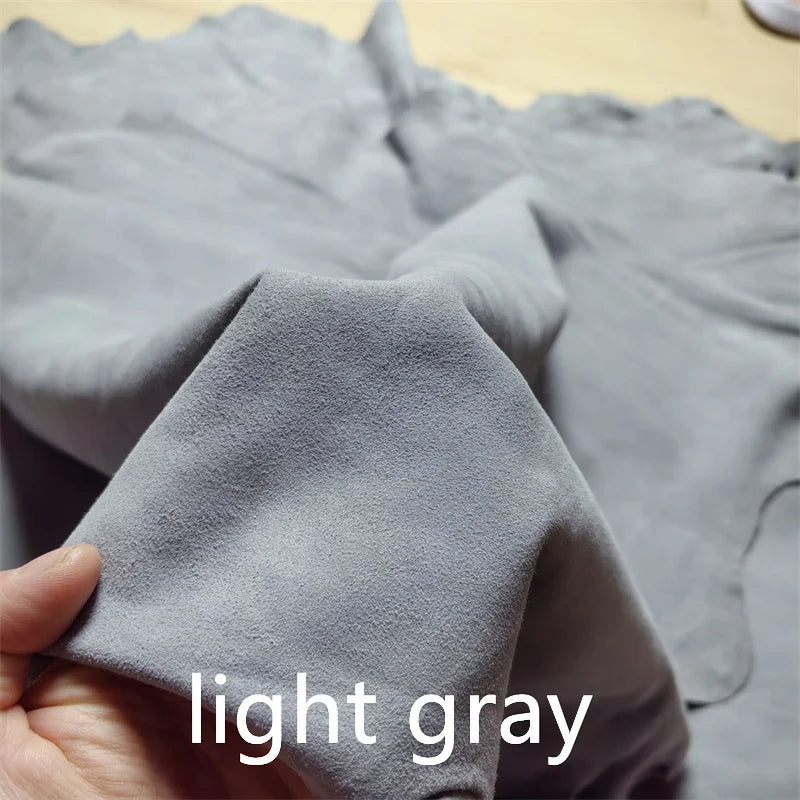 0.7/1.0mm Thick Grey Frosted Leather. First Layer Leather. Real Leather Fabric. Handmade DIY For Inside. Shoes. Whole Sheepskin