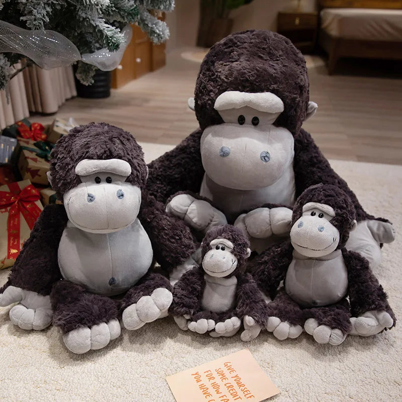 Cute Plush Toy Wolf in Sheep's Clothing Hat-Wearing Penguin Adorable Gorilla Husky Stuffed Animals for Kids Teens Animal Lovers