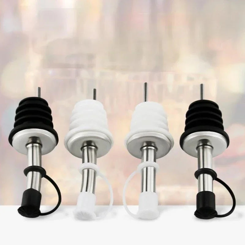 Hot Sale Household Practical Stainless steel wine Olive Oil Pourer Dispenser Spout Glass Bottle Pourer Kitchen Accessories
