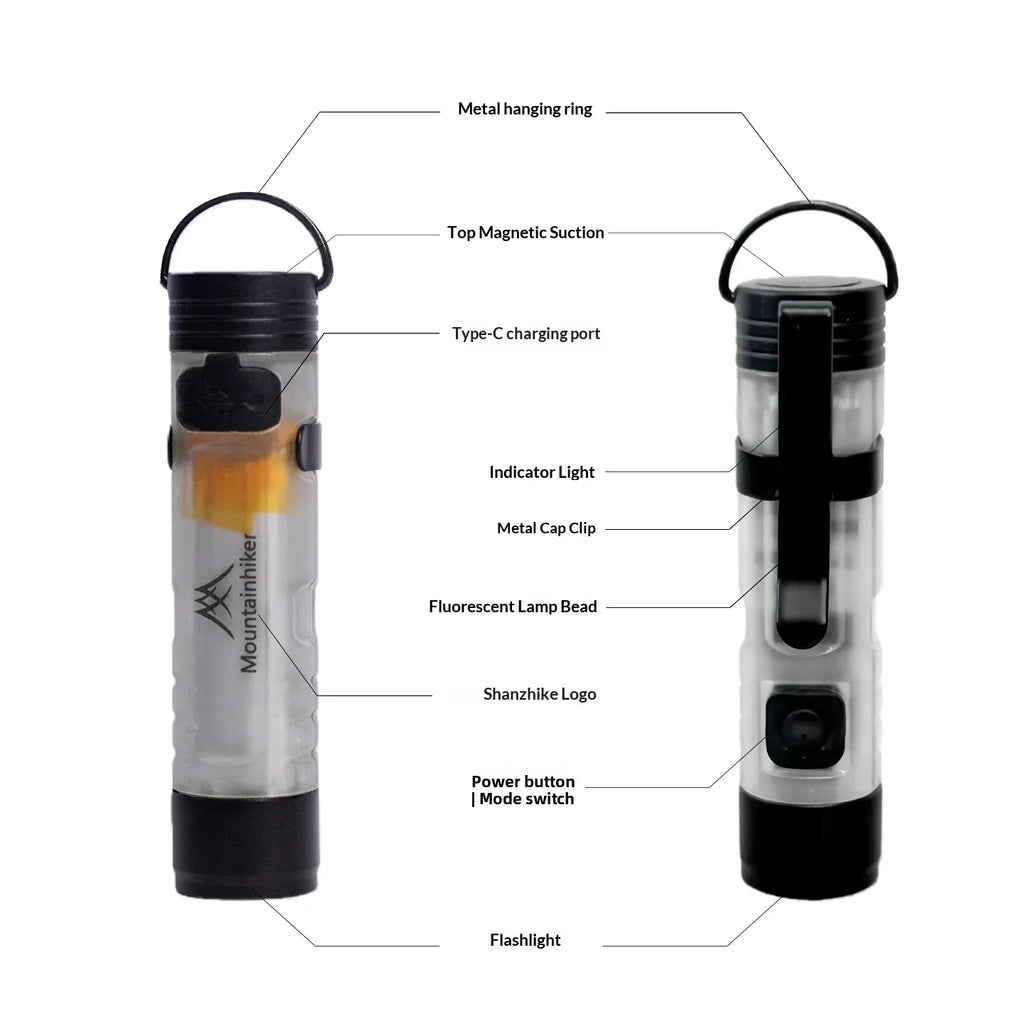 Portable Rechargeable LED Camp Light – Magnetic Lantern for Camping & Outdoor Use