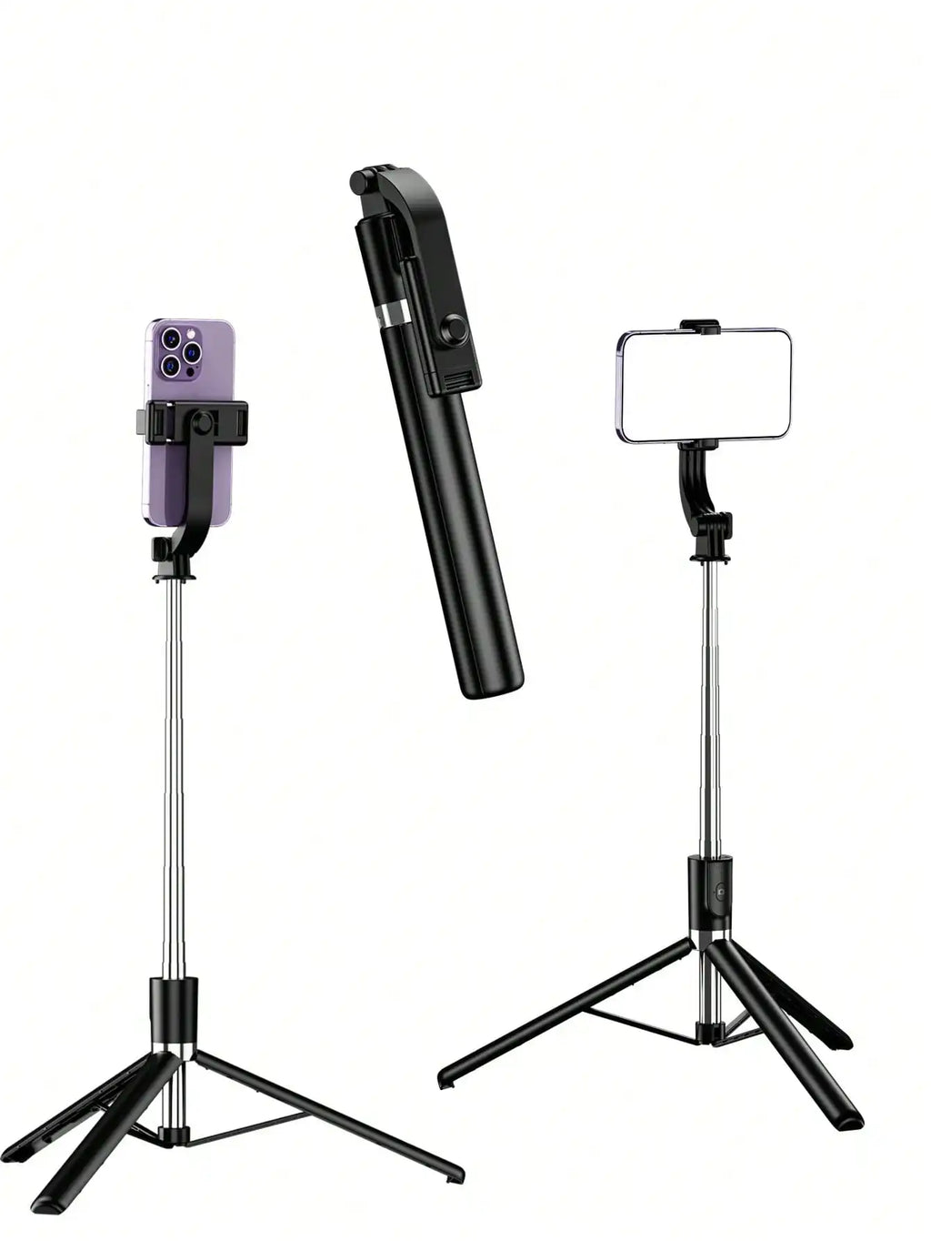 1700mm Selfie Stick Wireless Selfie Stick Phone Tripod Extendable  Stand Foldable Monopod For Smartphones Balance Steady Shootin