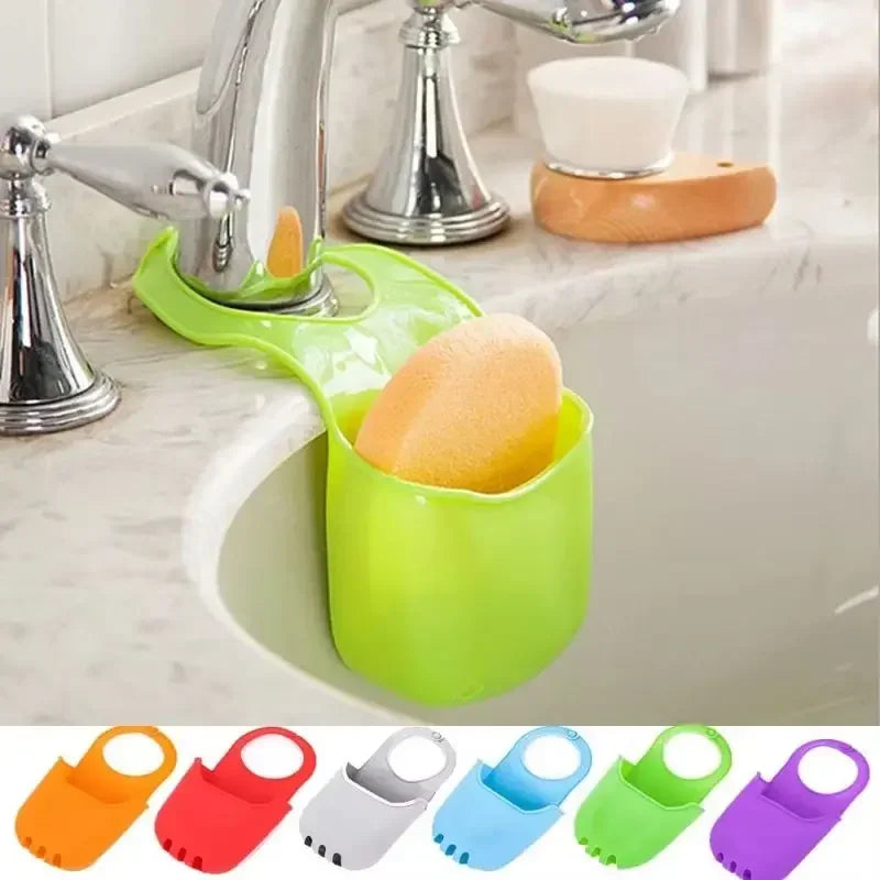 Kitchen Sink Drain Hanging Bag Bathroom Accessory Hanging Drain Bag Kitchen Sponge Soap Drain Silicone Hanging Bag