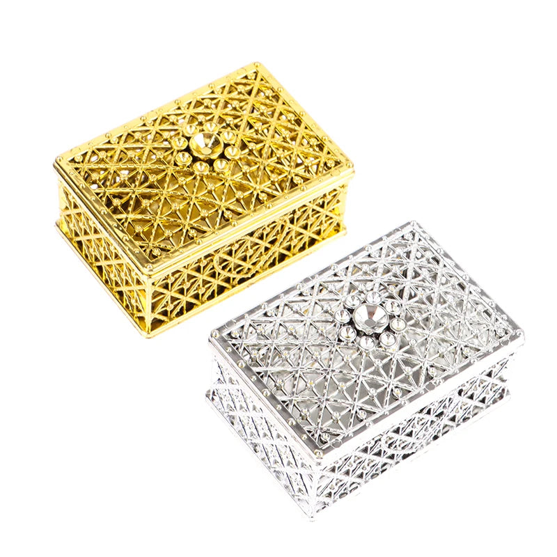 Vintage Mini Treasure Chest Jewelry Box