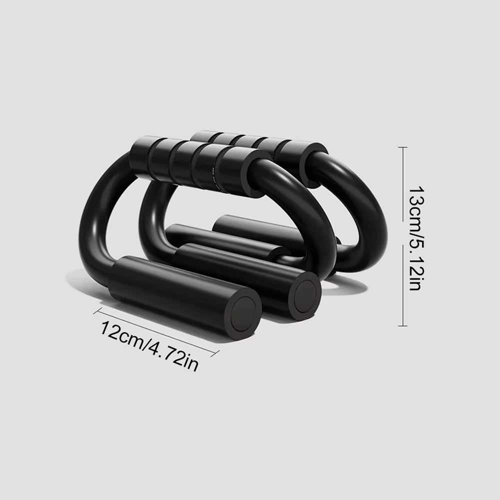 S-type push up support anti-skid foam handle thickened steel pipe household fitness equipment pectoral muscle training equipment