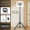 Handheld LED Ring Light Rechargeable Portable Fill Light for Mobile Phone Live Broadcast Photography Desktop Rabbit Cage Selfie