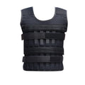 20kg Adjustable Weighted Vest,Empty Bag Fitness Running Vest for Men Women,Black Physical Training Clothing for Boxing