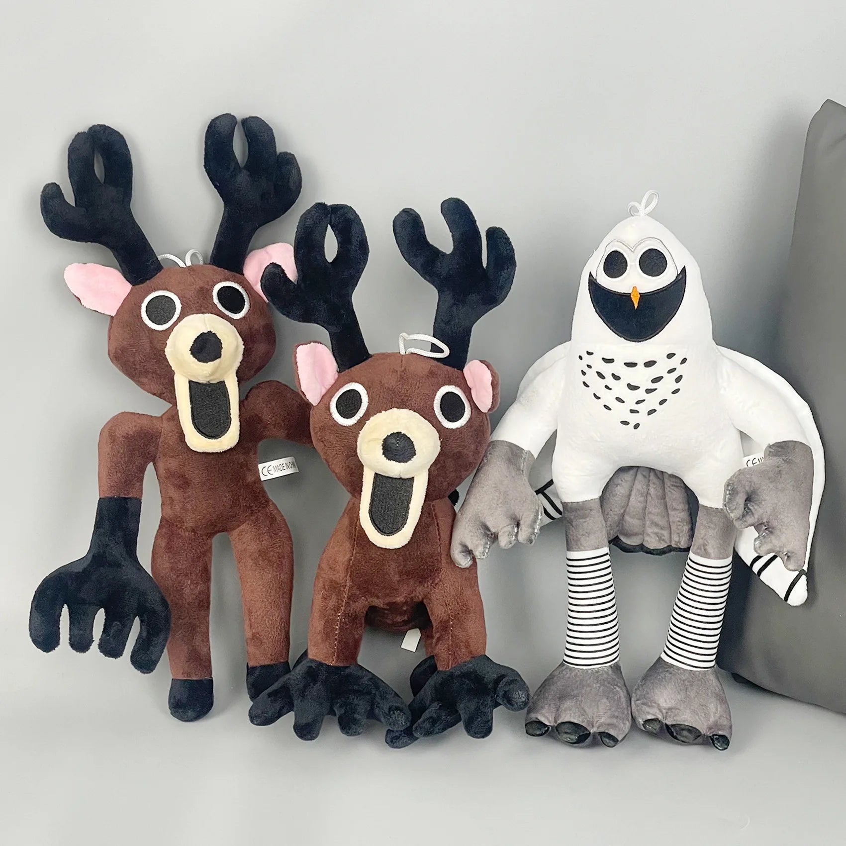 TreasuringU 2026 New 99 Night In Forest Plush Game Brown Stand Sit Elk Deer White Owl Stuffed Doll Kid Birthday Gifts