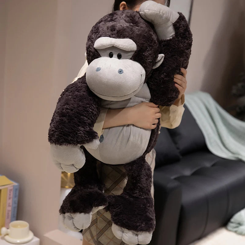 Cute Plush Toy Wolf in Sheep's Clothing Hat-Wearing Penguin Adorable Gorilla Husky Stuffed Animals for Kids Teens Animal Lovers