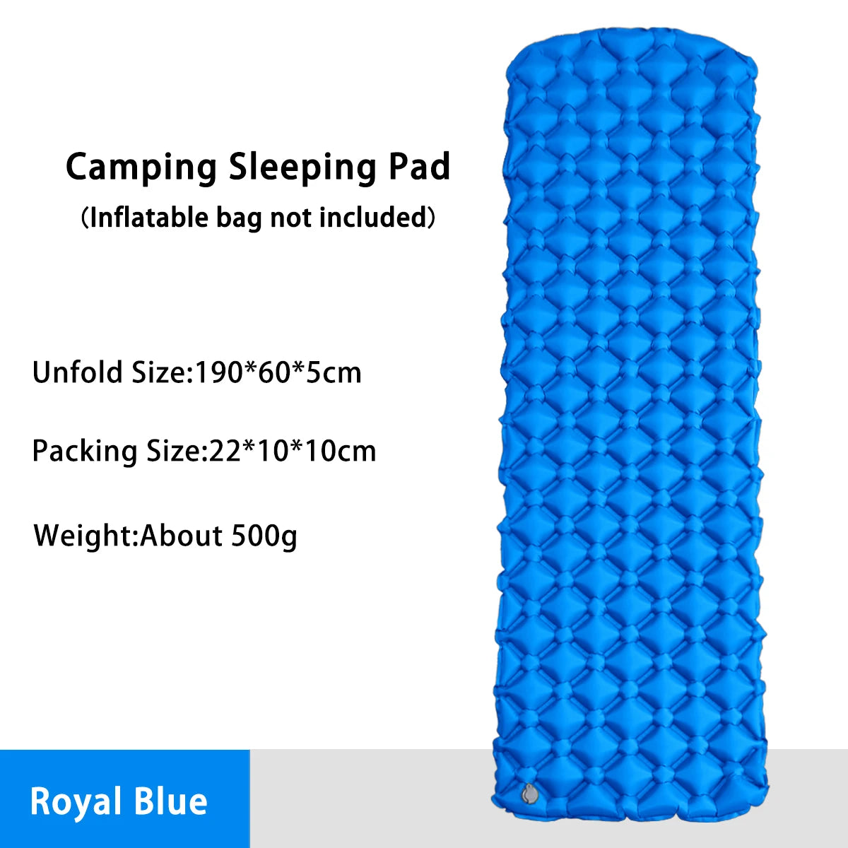 Camping Inflatable Mattress In Tent Folding Camp Bed Sleeping Pad Picnic Blanket Travel Air Mat Camping Equipment