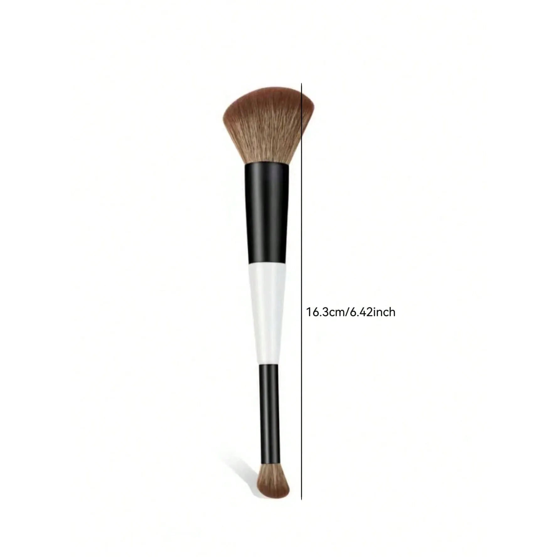 1 Double-Ended Makeup Brush, Foundation Brush, Concealer Brush, Blush Brush, Contour Brush, Eye Shadow Brush, Multi-Functional Makeup Brush
