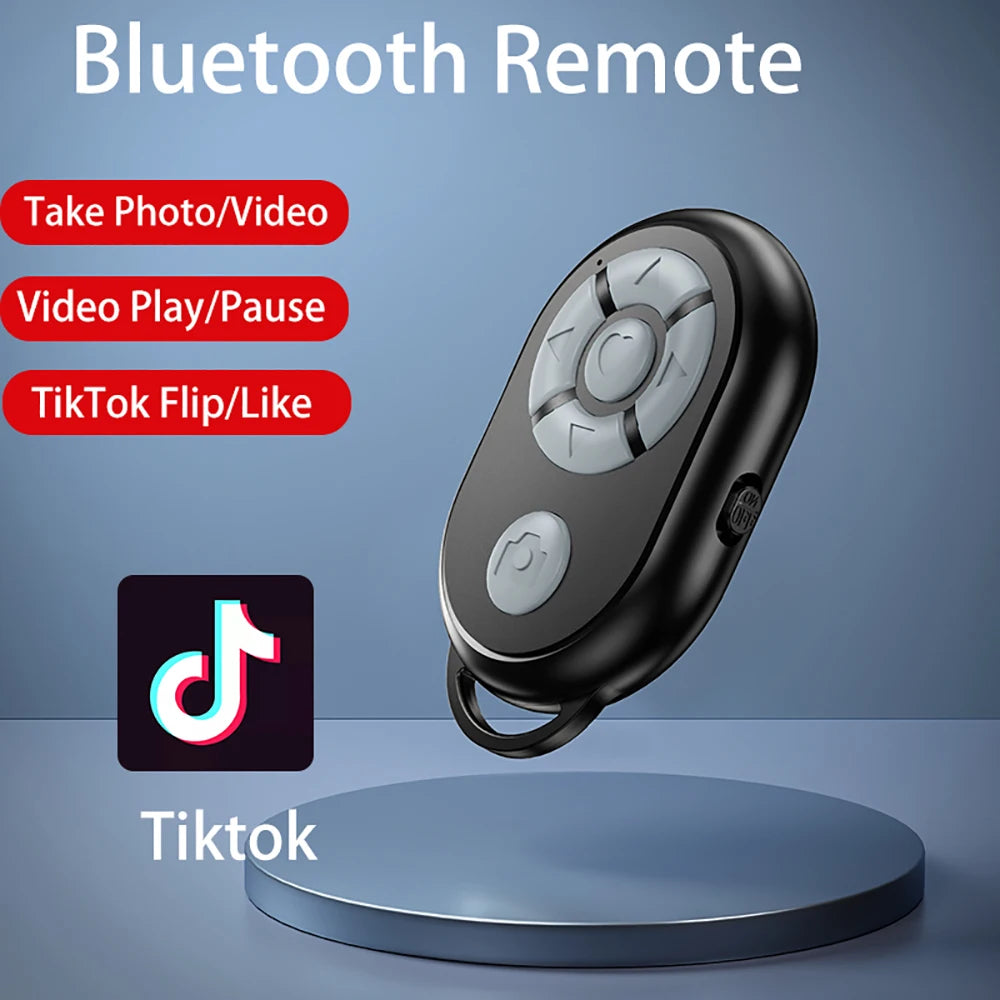 Bluetooth Remote Control for iPhone Xiaomi Android iOS Phones Selfie Stick Wireless Shutter Portable Phone Camera Controller